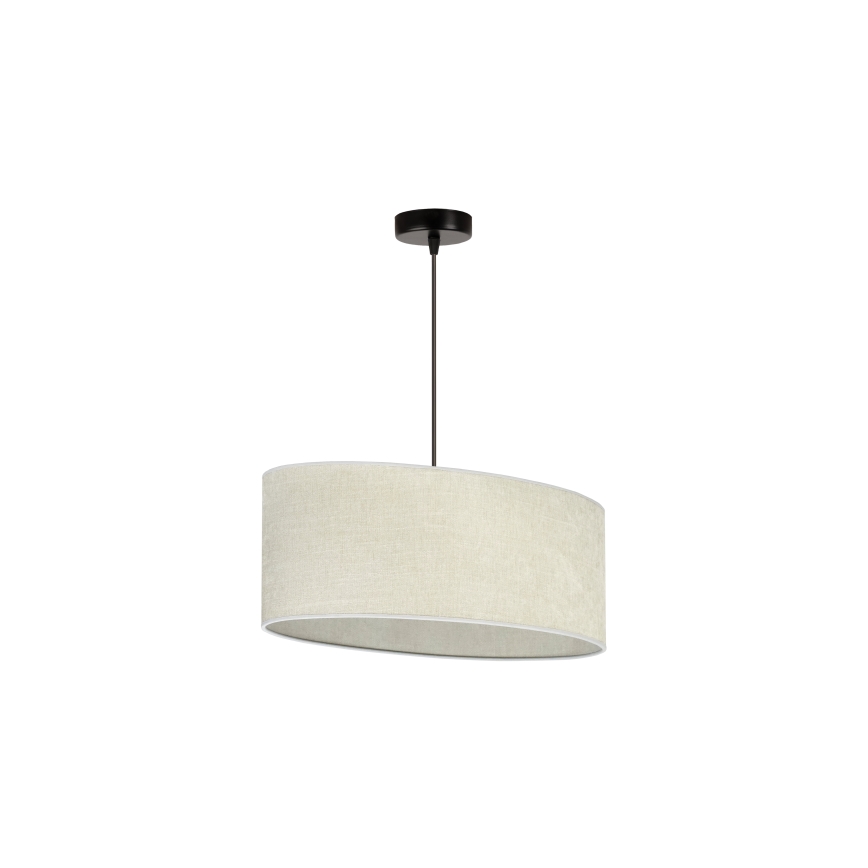 Duolla - Pendel OVAL 1xE27/15W/230V grå