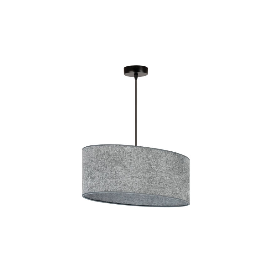 Duolla - Pendel OVAL 1xE27/15W/230V grå