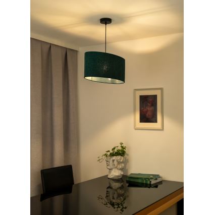 Duolla - Pendel OVAL 1xE27/15W/230V grøn