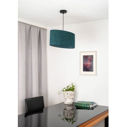 Duolla - Pendel OVAL 1xE27/15W/230V grøn