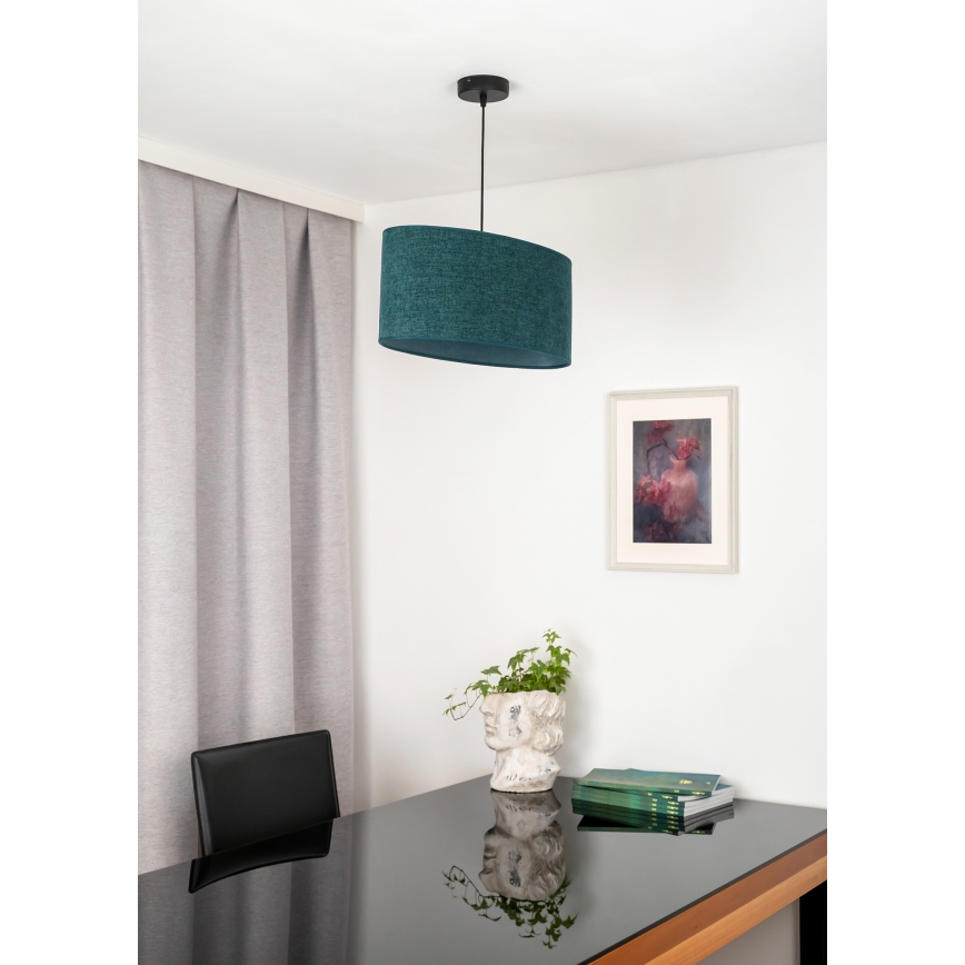 Duolla - Pendel OVAL 1xE27/15W/230V grøn