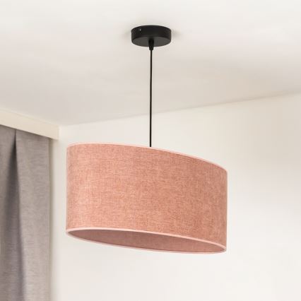 Duolla - Pendel OVAL 1xE27/15W/230V lyserød