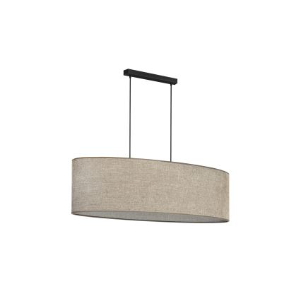 Duolla - Pendel OVAL 2xE27/15W/230V brun