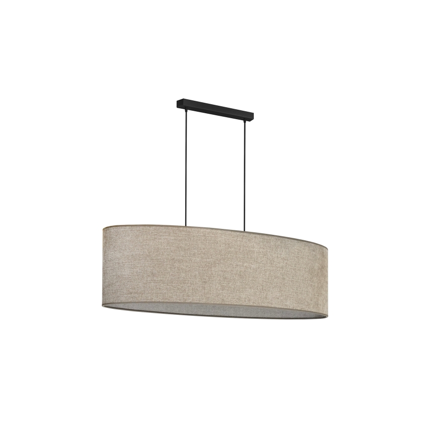 Duolla - Pendel OVAL 2xE27/15W/230V brun