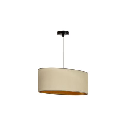 Duolla - Pendel OVAL VEGAN 1xE27/15W/230V beige