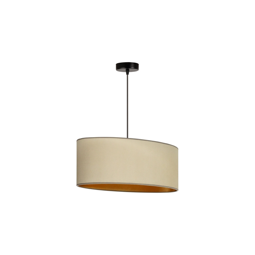 Duolla - Pendel OVAL VEGAN 1xE27/15W/230V beige