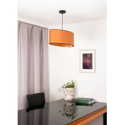 Duolla - Pendel OVAL VEGAN 1xE27/15W/230V brun