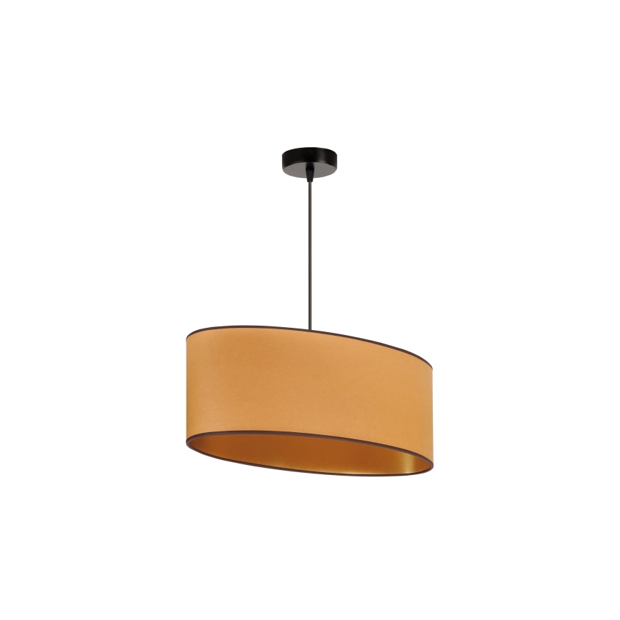 Duolla - Pendel OVAL VEGAN 1xE27/15W/230V brun