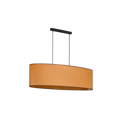 Duolla - Pendel OVAL VEGAN 2xE27/15W/230V brun
