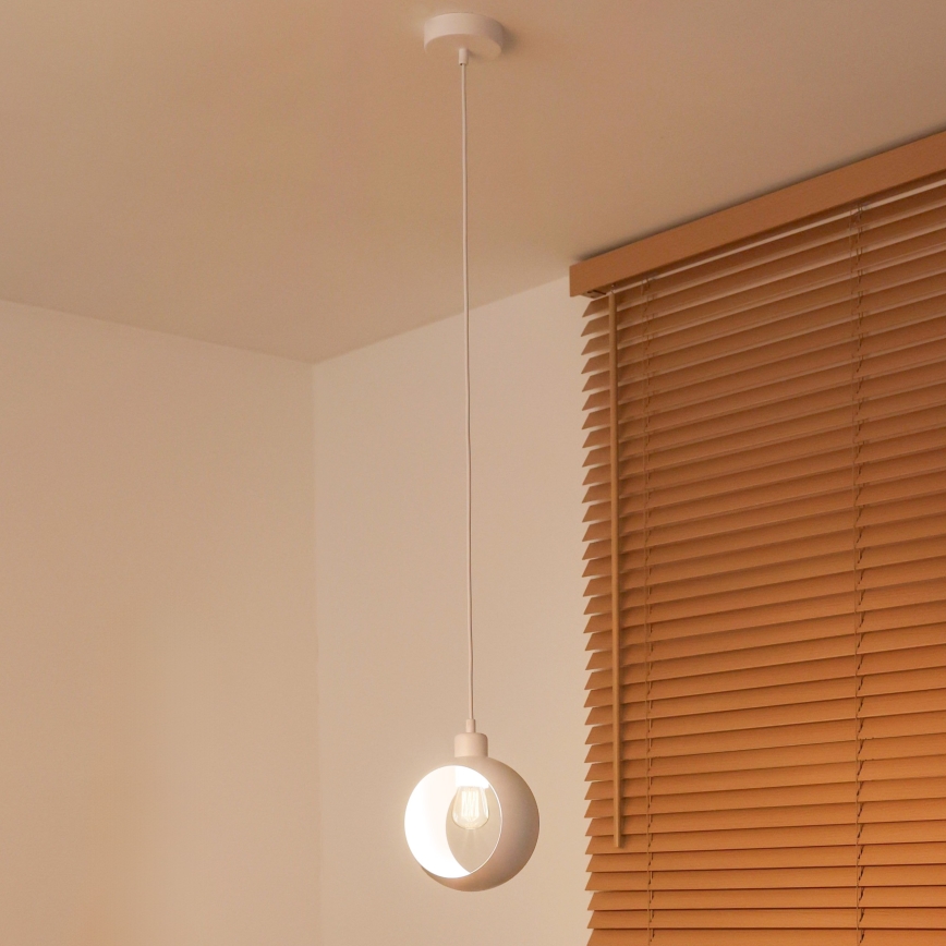 Duolla - Pendel på kabel IRONLINE 1xE27/15W/230V hvid