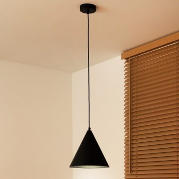 Duolla - Pendel på kabel IRONLINE 1xG9/3W/230V Ø 25 cm, sort