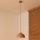 Duolla - Pendel på ledning IRONLINE 1xE27/15W/230V Ø 27 cm beige/kobber