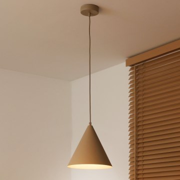 Duolla - Pendel på ledning IRONLINE 1xG9/3W/230V Ø 25 cm beige