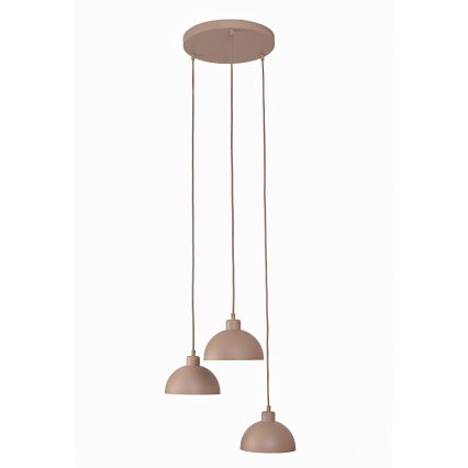 Duolla - Pendel på ledning IRONLINE 3xE27/15W/230V beige