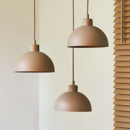 Duolla - Pendel på ledning IRONLINE 3xE27/15W/230V beige