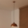 Duolla - Pendel på wire IRONLINE 1xE27/15W/230V Ø 27 cm kobber/sort