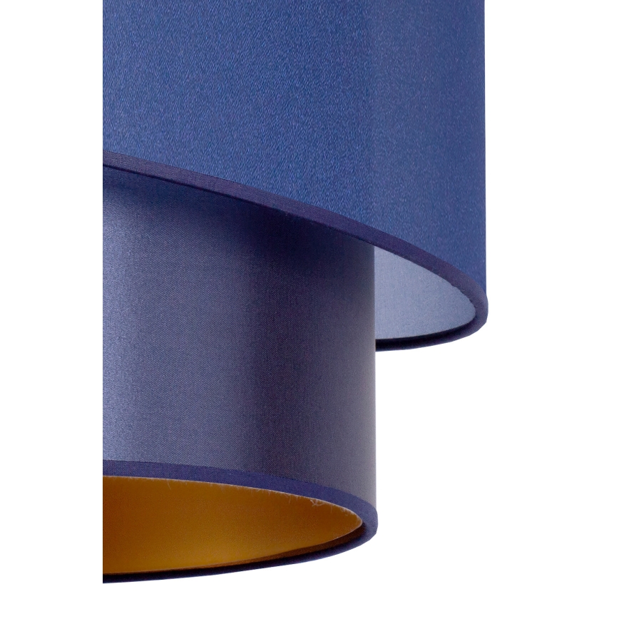 Duolla - Pendel PARIS 1xE27/15W/230V diameter 40 cm blå/gylden