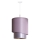 Duolla - Pendel PARIS 1xE27/15W/230V diameter 40 cm lyserød/sølvfarvet/kobberfarvet