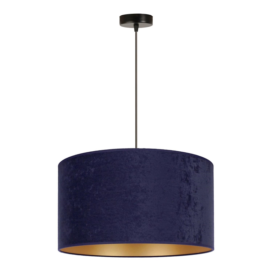 Duolla - Pendel ROLLER 1xE27/15W/230V diameter 40 cm blå/guldfarvet