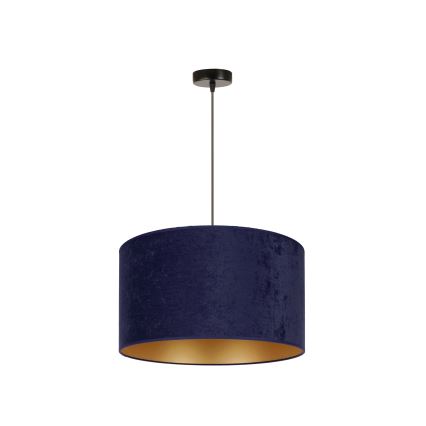 Duolla - Pendel ROLLER 1xE27/15W/230V diameter 40 cm blå/guldfarvet