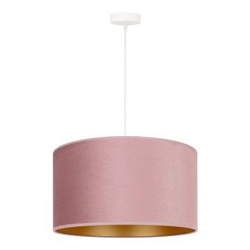 Duolla - Pendel ROLLER 1xE27/15W/230V diameter 40 cm lyserød/guldfarvet