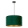 Duolla - Pendel ROLLER 1xE27/15W/230V diameter 40 cm mørkegrøn/guldfarvet