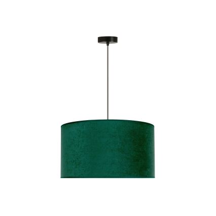 Duolla - Pendel ROLLER 1xE27/15W/230V diameter 40 cm mørkegrøn/guldfarvet