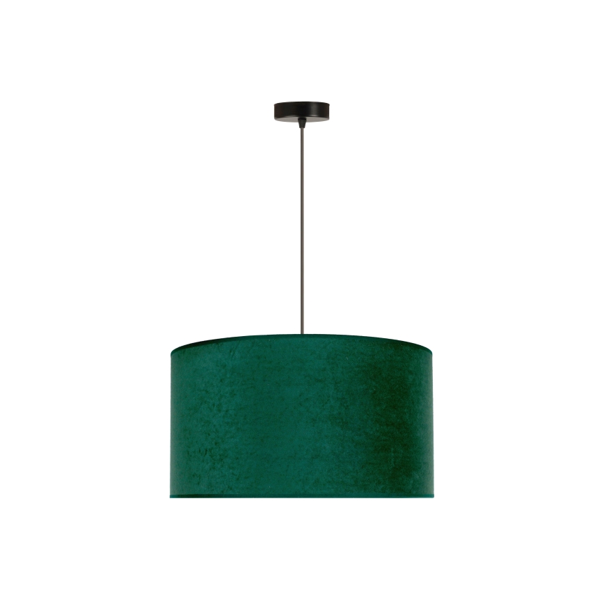 Duolla - Pendel ROLLER 1xE27/15W/230V diameter 40 cm mørkegrøn/guldfarvet