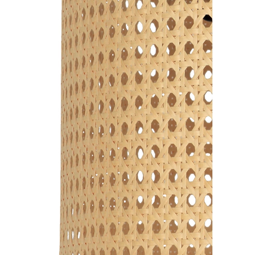 Duolla - Pendel ROLLER 1xE27/15W/230V diameter 45 cm Rattan/sort