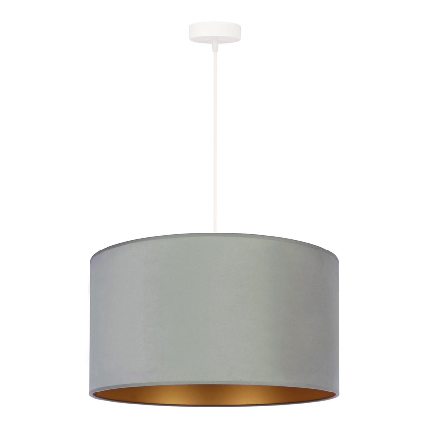 Duolla - Pendel ROLLER 1xE27/15W/230V lys diameter 40 cm grøn/guldfarvet