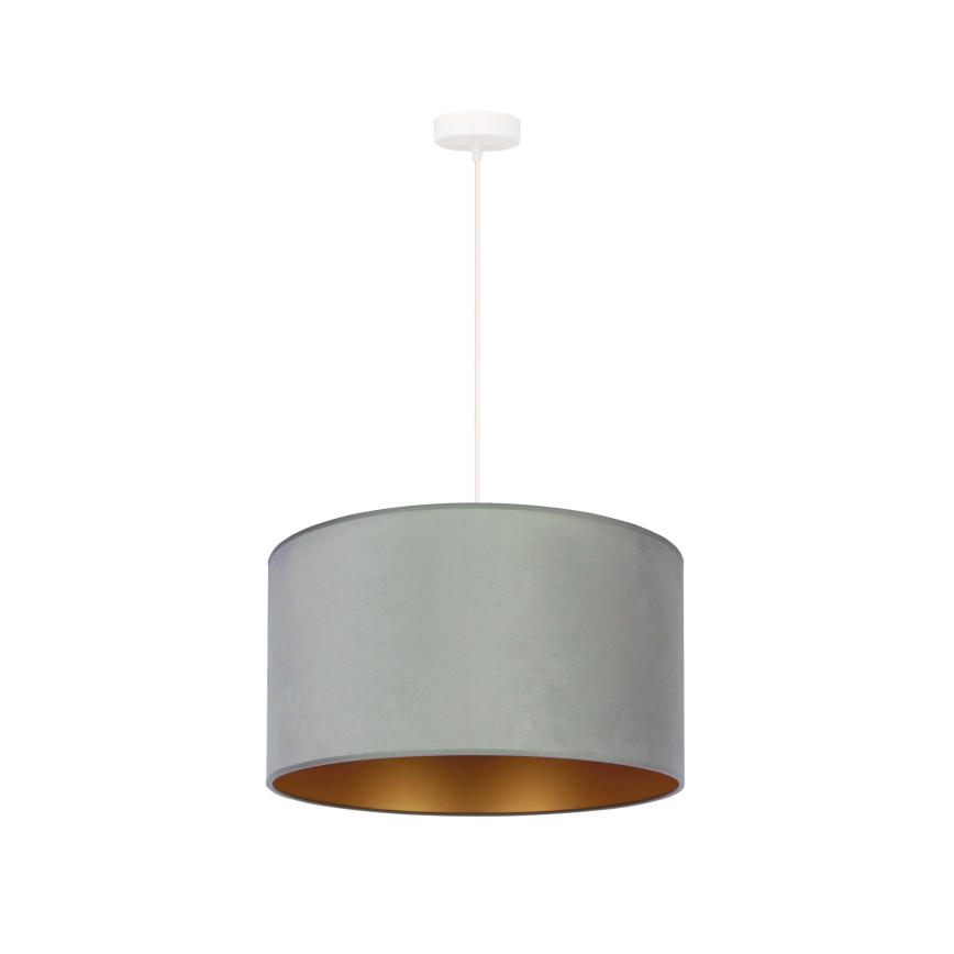 Duolla - Pendel ROLLER 1xE27/15W/230V lys diameter 40 cm grøn/guldfarvet