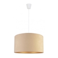 Duolla - Pendel ROLLER 1xE27/40W/230V diameter 40 cm beige