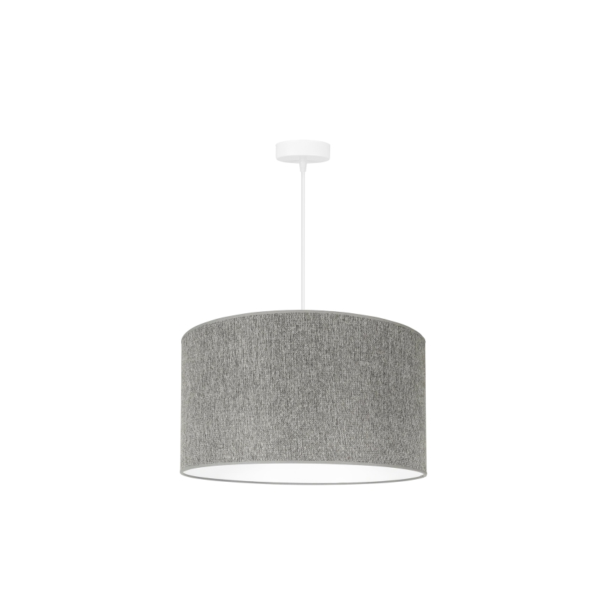 Duolla - Pendel ROLLER ECO RECYCLING 1xE27/15W/230V diameter 45 cm grå
