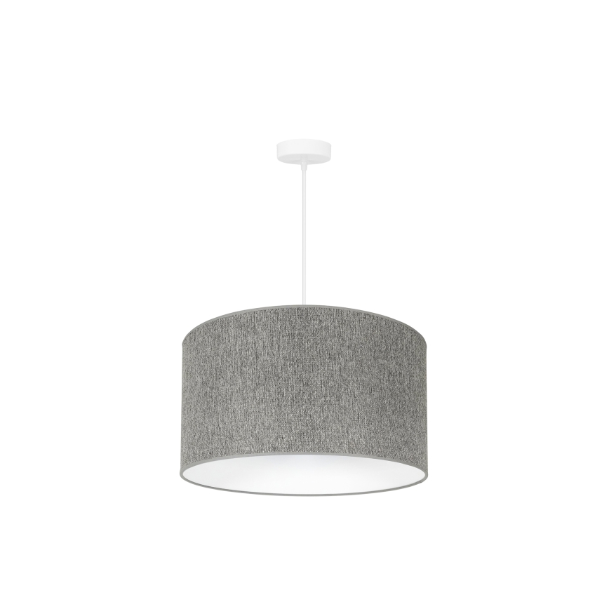 Duolla - Pendel ROLLER ECO RECYCLING 1xE27/15W/230V diameter 45 cm grå