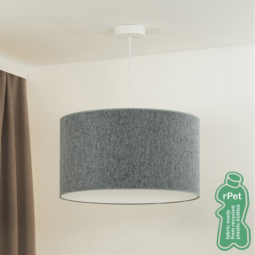 Duolla - Pendel ROLLER ECO RECYCLING 1xE27/15W/230V diameter 45 cm grøn