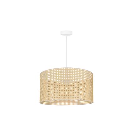 Duolla - Pendel ROLLER RATTAN 1xE27/15W/230V diameter 45 cm beige