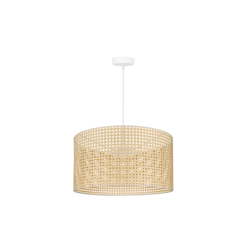 Duolla - Pendel ROLLER RATTAN 1xE27/15W/230V diameter 45 cm beige