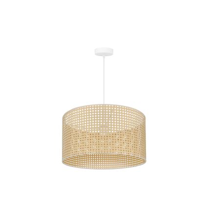 Duolla - Pendel ROLLER RATTAN 1xE27/15W/230V diameter 45 cm beige