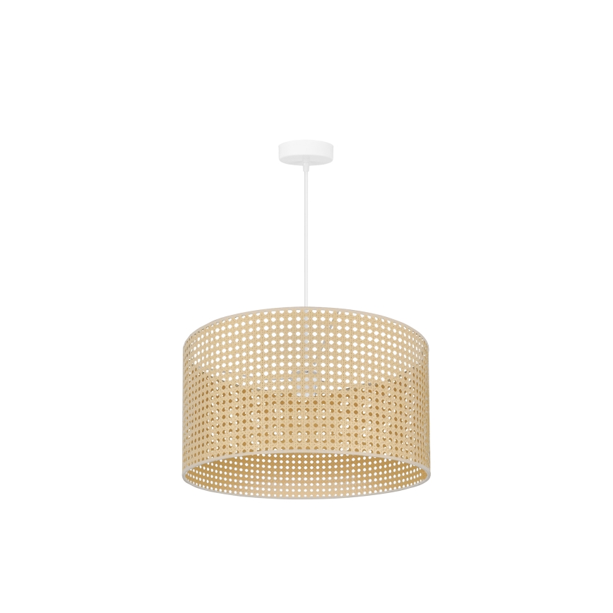 Duolla - Pendel ROLLER RATTAN 1xE27/15W/230V diameter 45 cm beige