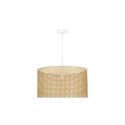 Duolla - Pendel ROLLER RATTAN 1xE27/15W/230V diameter 45 cm beige