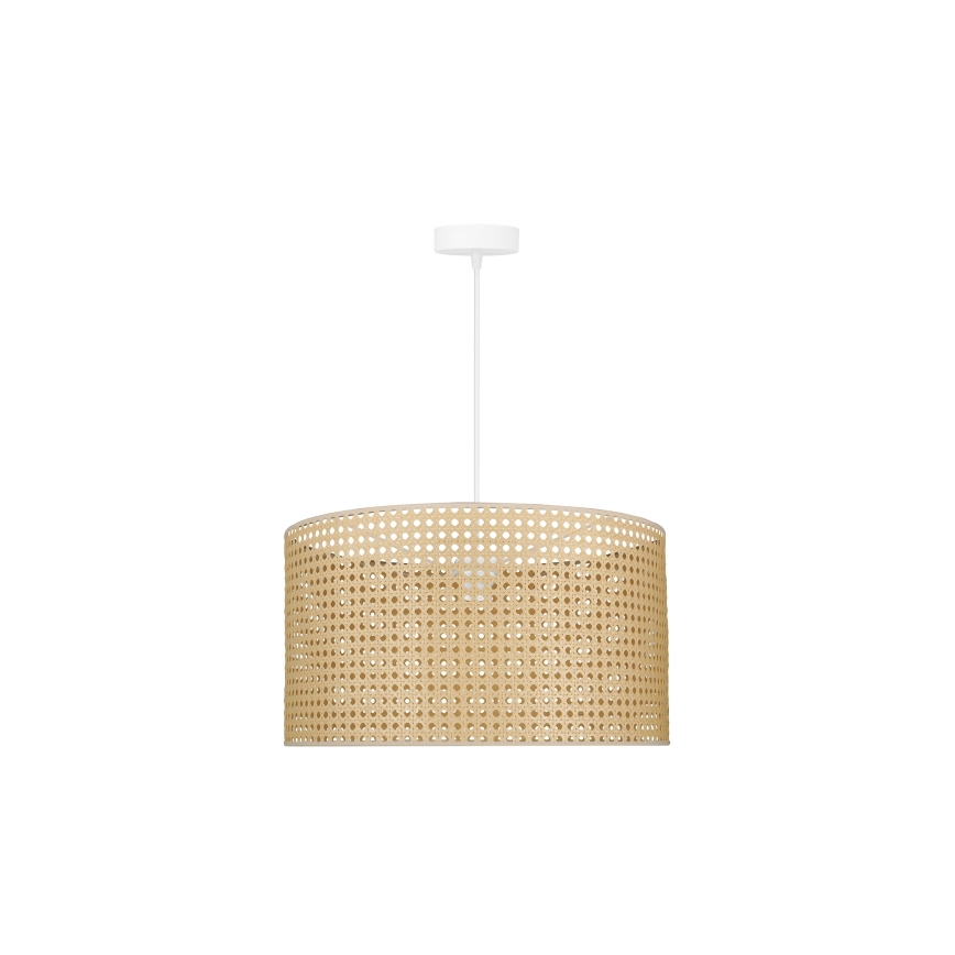 Duolla - Pendel ROLLER RATTAN 1xE27/15W/230V diameter 45 cm beige