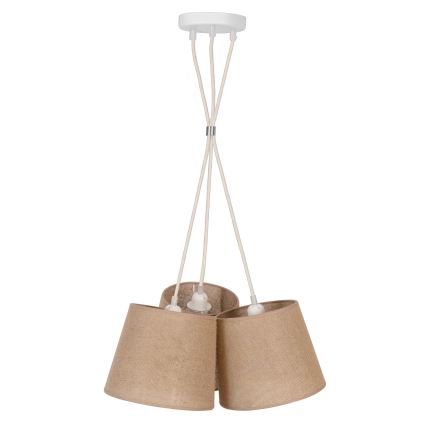 Duolla - Pendel ROSSA 3xE27/15W/230V diameter 45 cm brun