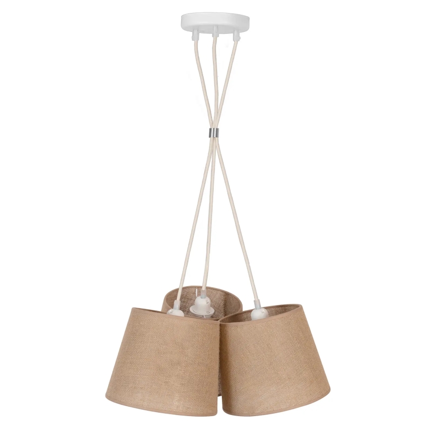 Duolla - Pendel ROSSA 3xE27/15W/230V diameter 45 cm brun