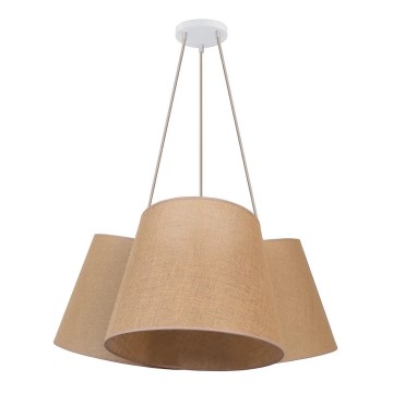 Duolla - Pendel ROSSA 3xE27/15W/230V diameter 75 cm brun