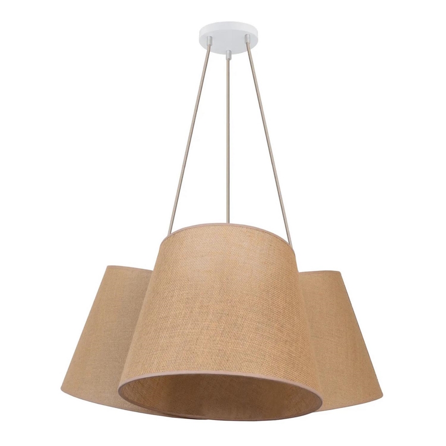 Duolla - Pendel ROSSA 3xE27/15W/230V diameter 75 cm brun