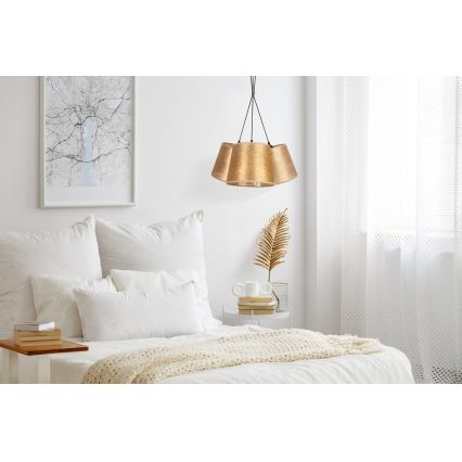 Duolla - Pendel ROSSA 3xE27/40W/230V gylden