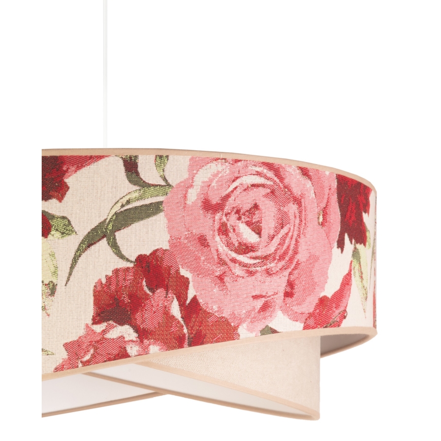 Duolla - Pendel ROYAL 1xE27/40W/230V diameter 50 cm lyserød