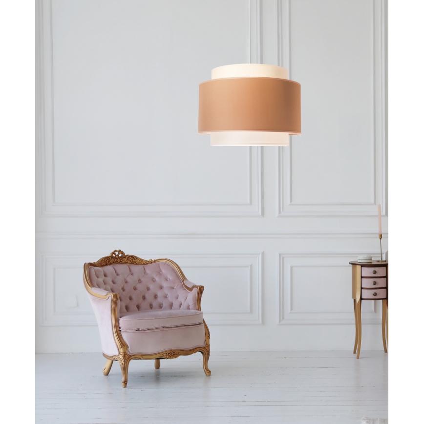 Duolla - Pendel SOHO 1xE27/40W/230V diameter 40 cm beige/cremefarvet