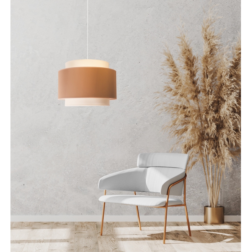 Duolla - Pendel SOHO 1xE27/40W/230V diameter 40 cm beige/cremefarvet