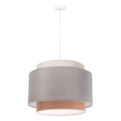 Duolla - Pendel SOHO 1xE27/40W/230V diameter 40 cm grå/cremefarvet/beige
